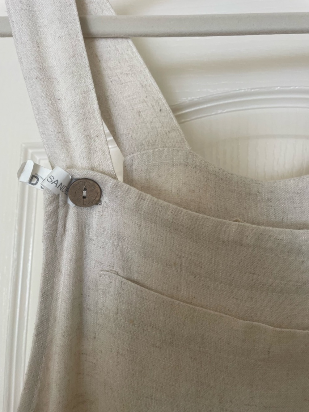 1.4.3. Story by Line Up Cream Linen Textured Jumpsuit- EUC - Picture 10 of 12